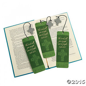 Paper Irish Blessings Bookmarks with Charm