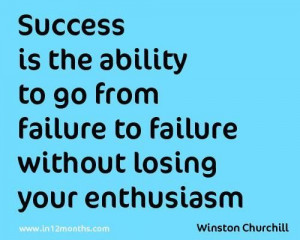 success goes from failure to failure