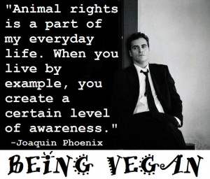 Joaquin Phoenix is... Vegan ??? Was not expecting that, but good to ...