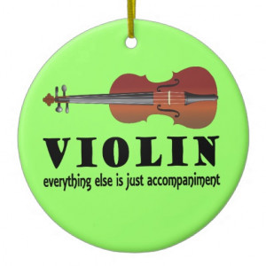 Violin Music Quote Ornament Gift