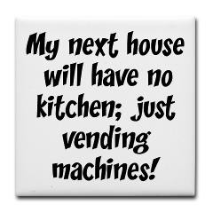 Kitchen Vending Machines Tile Coaster