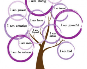 Mindful Tree: Growing Affirmations! (Purple and Lilac, 11