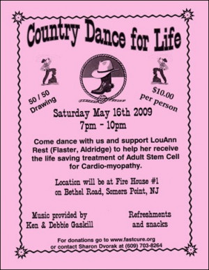 Country Dance for Life event May 16