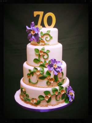 70th Birthday cake: 70Th Birthday Cakes, 70Th Bday, Adult Cakes, Bday ...