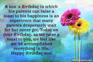 Blessings For Son His Birthday
