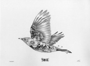 black bird tattoo designs