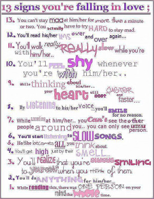 falling in love signs
