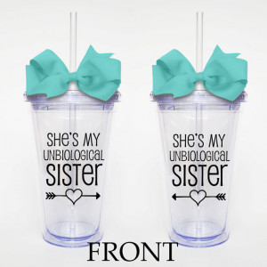 She's My Unbiological Sister with Name, Best Friend Quote, Set of 2 ...