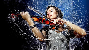 woman playing a violin musical instrument