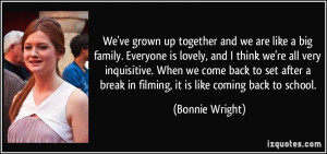 More Bonnie Wright Quotes