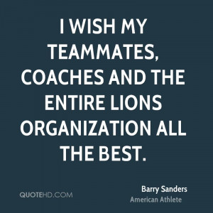 wish my teammates, coaches and the entire Lions organization all the ...