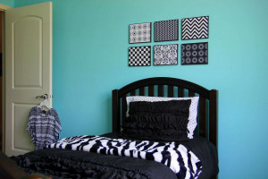 Black White and Blue Bedroom Ideas