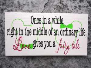... , Disney Themed Wedding, I Love You Sign, Gift Sign. 10 X 18 inches
