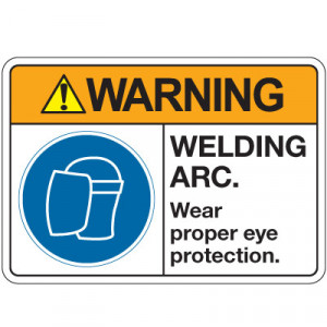 ... Equipment (PPE) > Signs > ANSI Z535 Safety Signs - Warning Welding Arc