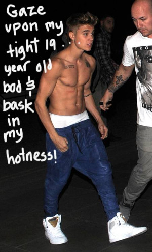 Justin Bieber Strips Down In London Town For 19th Bday With Mystery ...