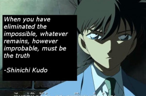 ... improbable, must be the truth