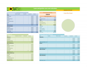 Lawn and garden care cost calculator by ASheain_Clogin