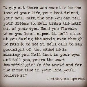 not a Nicholas Sparks fan but it gave me such a nice feeling just ...