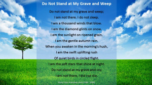 poems for funerals and memorial services