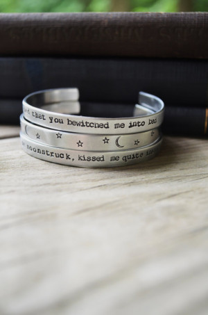 Sylvia Plath Quote Bracelet Set (3) - Modern - Romantic - Looks Like ...