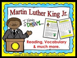 MARTIN LUTHER KING JR.: READING/ VOCABULARY & MORE ...
