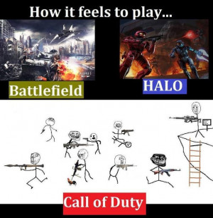 Battlefield vs. HALO vs. Call of Duty