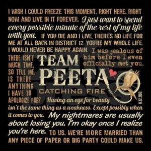Peeta Mellark Catching Fire Quotes Peeta Catching Fire Quotes