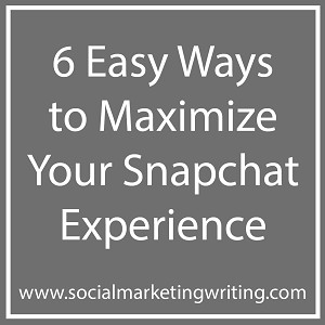 Are you getting the most out of Snapchat? Are you creating a wonderful ...