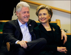 Clinton (D-NY) and her husband former U.S. President Bill Clinton ...