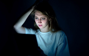 ... is being linked to cyber-bullying Photo: ALAMY (POSED BY MODEL