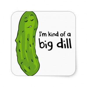 Kind of a Big Deal Dill Pickle Stickers