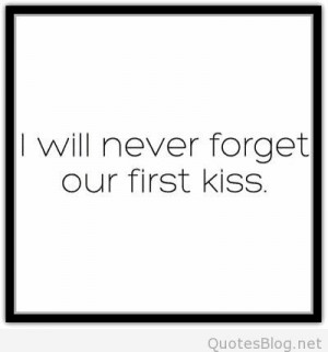 First kiss quote