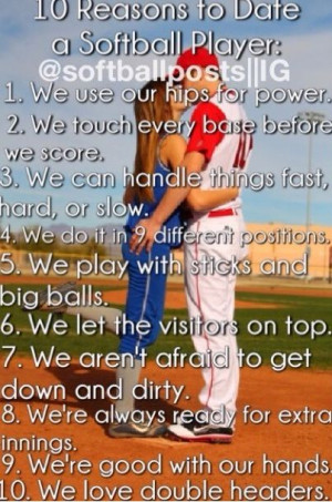 why you should date a softball player
