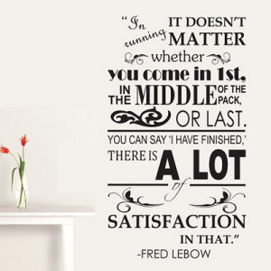 Running Quote Wall Decal