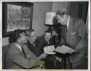Photo National League baseball Executives in Chicago Frank Lane John