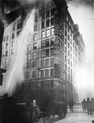 Image of Triangle Shirtwaist Factory fire on March 25 - 1911. First ...