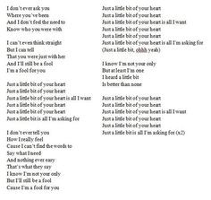 just a little bit of your heart - ariana grande(sung by) WRITTEN BY ...