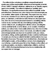 essay on Favoritism in the Workplace