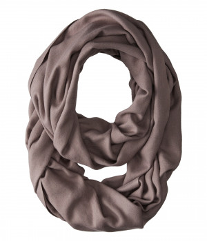 Love Quotes Rayon Infinity Scarf in Gray (Suede)
