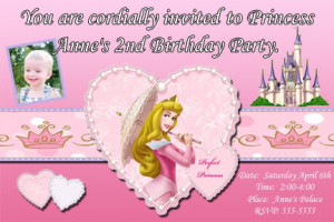 ... Custom Disney Princess Birthday Party Invitations cards ~ You Print