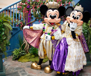 Mickey Mouse and Minnie Mouse New Orleans Square