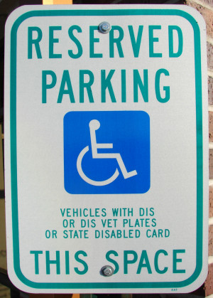 Handicap Parking Lot...