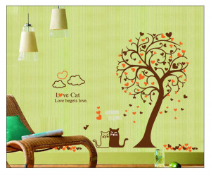 download this family quote and flower pot large size wall sticker