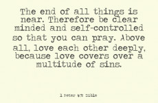 How to make poster quotes about love the end of all things is near