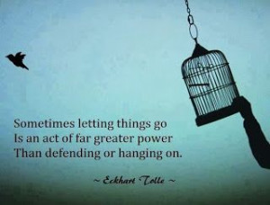 blog post at Gracie's Ticket: Letting go