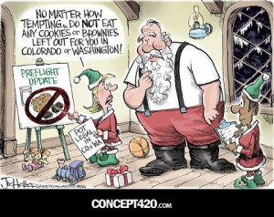 santa weed joke brownies cookies