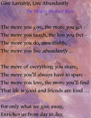 Helen Steiner Rice...