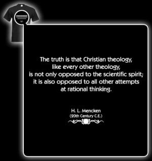 Mencken Quote (Christian theology) T-shirt
