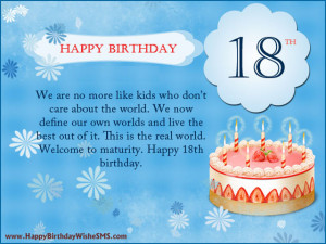 18th Birthday Wishes for Son, Daughter – Happy Birthday Quotes from ...