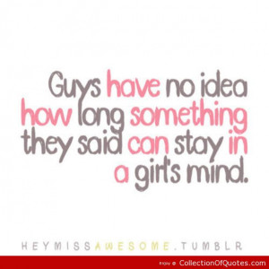 True Sayings About Girls Guys girls boys quote love